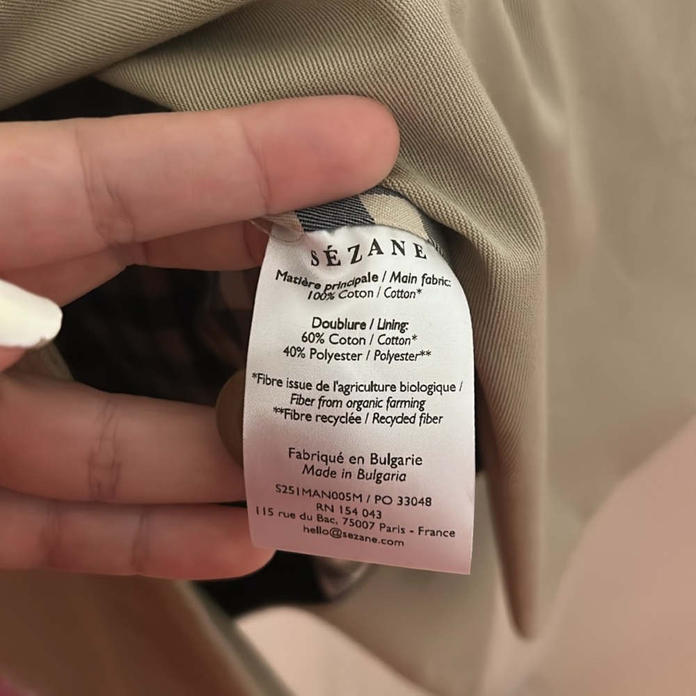 Sezane Carter Jacket Trench - Picture 11 of 13